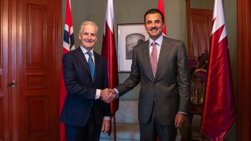 L'émir du Qatar et le Premier ministre norvégien discutent de l'évolution de la situation à Gaza