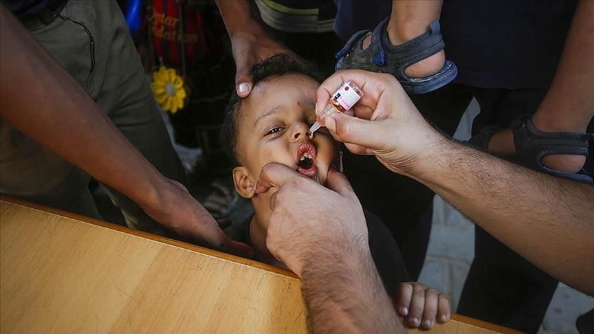 Polio vaccination in central Gaza completed with over 187,000 children vaccinated: WHO