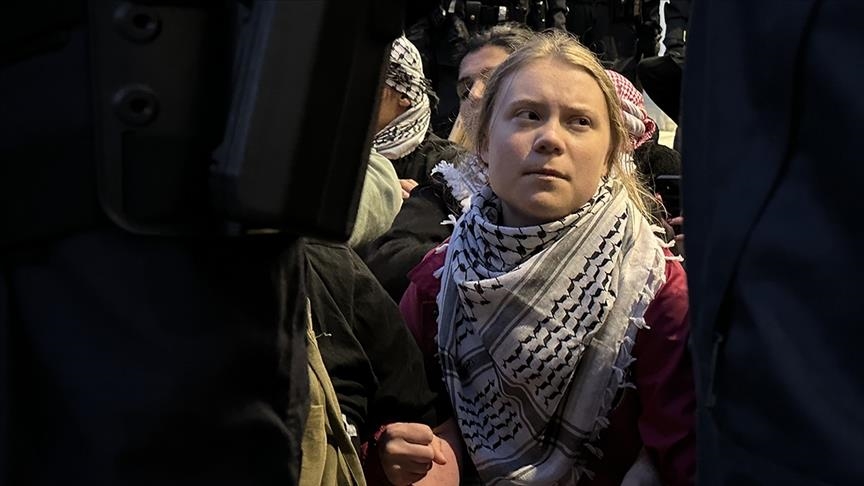 Swedish activist Greta Thunberg arrested at Copenhagen University when she called for an “academic boycott” of Israel