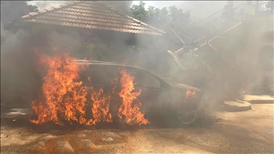 Israeli army set fire to home at Jenin refugee camp in West Bank