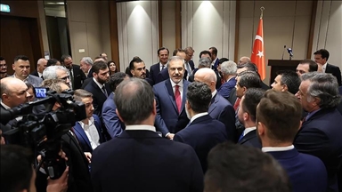 Turkish foreign minister meets business community, politicians in North Macedonia