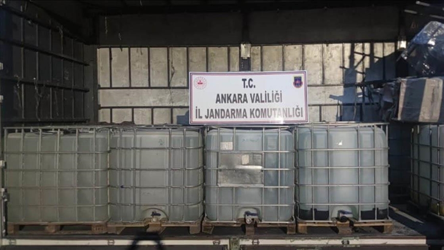 Ankara'daki operasyonda 10 bin litre etil alkol ele geçirildi