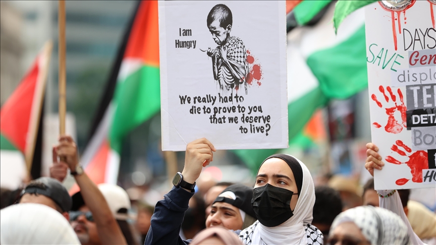 Pro-Palestinian activists protest opening night of Toronto Film Festival