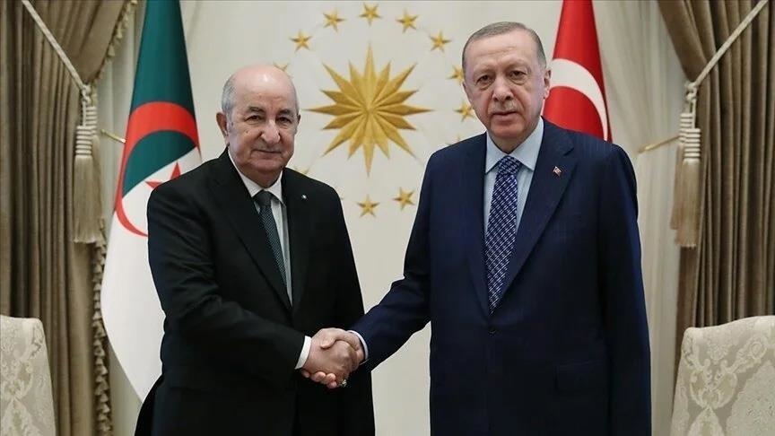 أردوغان يهنئ تبون بإعادة انتخابه لرئاسة الجزائر