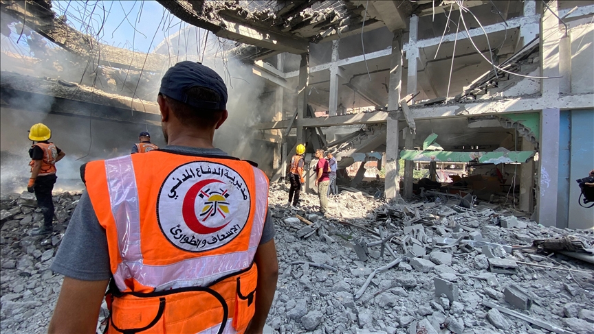 Gaza civil defense says 83 personnel killed since last October