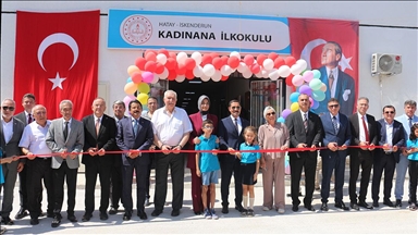 Hatay'da depremde ağır hasar alan okulun yerine yenisi yapıldı 