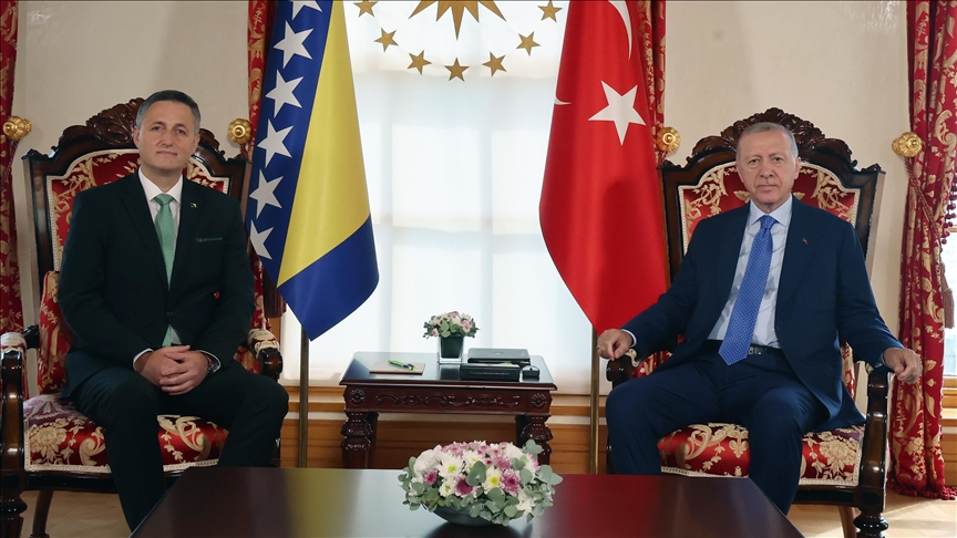 Turkish President Erdogan meets with head of Bosnia and Herzegovina Presidency in Istanbul