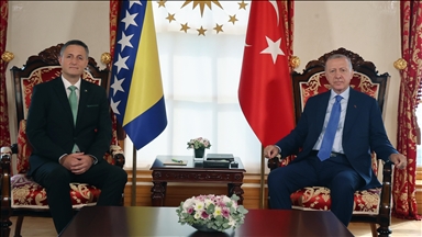 Turkish President Erdogan meets with head of Bosnia and Herzegovina Presidency in Istanbul