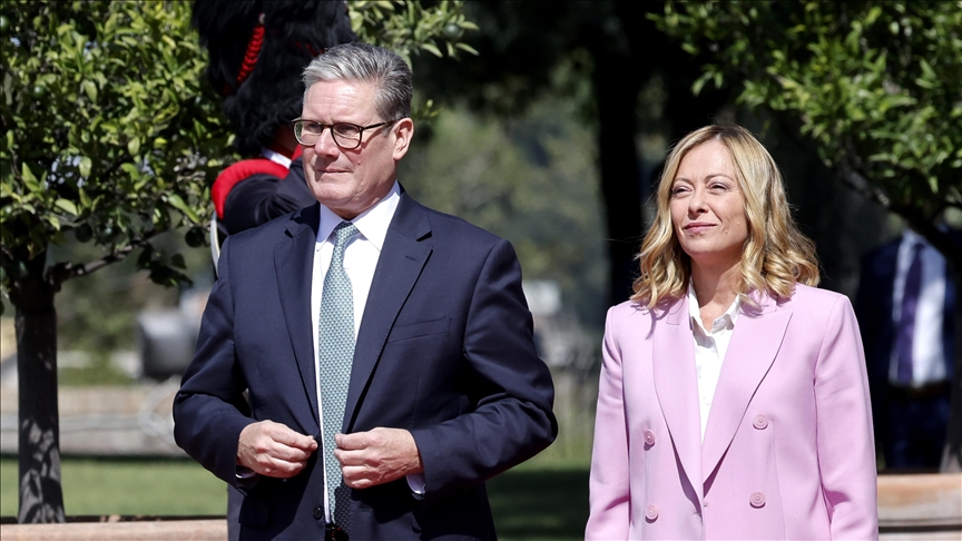 Italian, British premiers call for immediate end of Gaza war, pledge to cooperate on migration