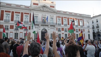 Cientos de personas se manifiestan a favor de Palestina en Madrid