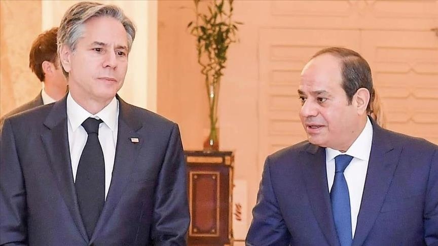 Egyptian president meets US Secretary of State Blinken for Gaza cease-fire talks