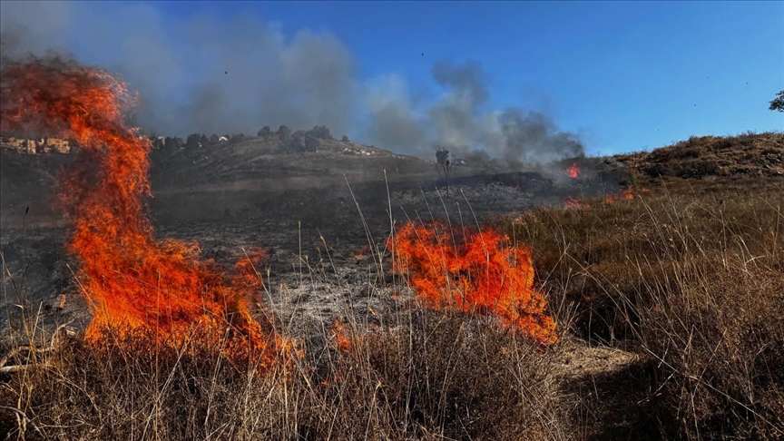 Rocket fire causes several fires in northern Israel as tension escalates with Hezbollah