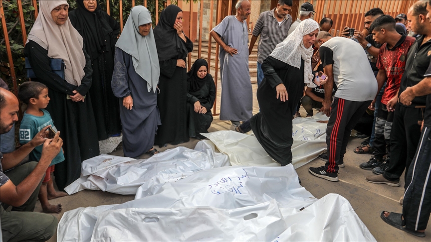 10 Palestinians killed in Israeli airstrike on Gaza school sheltering displaced people 10 Palestinians killed in Israeli airstrike on Gaza school sheltering displaced people