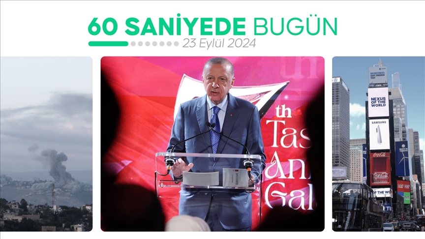 60 saniyede bugün (23 Eylül 2024)