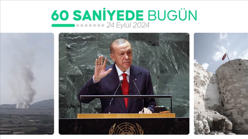 60 saniyede bugün (24 Eylül 2024)