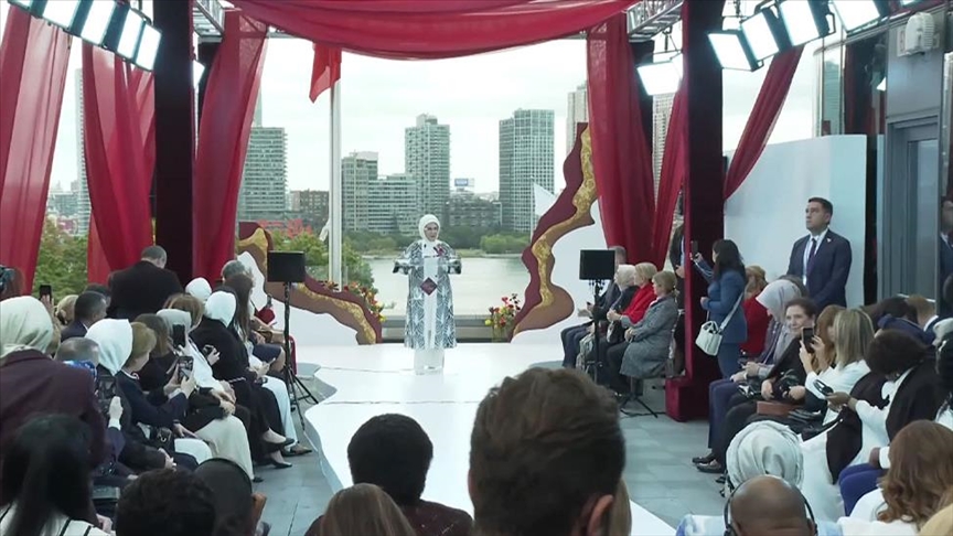 Turkish first lady Emine Erdogan showcases traditional dowry culture at New York event Turkish first lady Emine Erdogan showcases traditional dowry culture at New York event