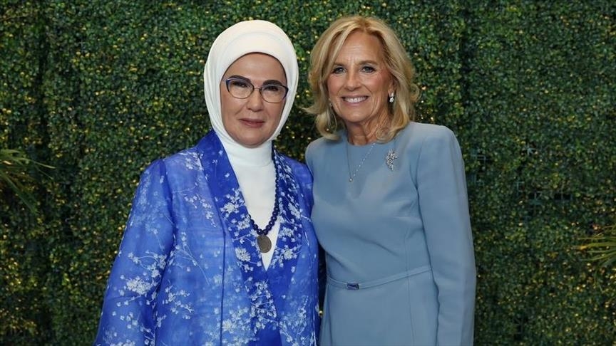 Turkish first lady attends luncheon hosted by US counterpart