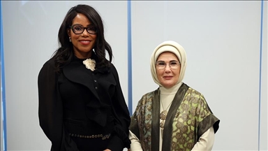 Turkish first lady meets with daughter of Malcolm X in New York