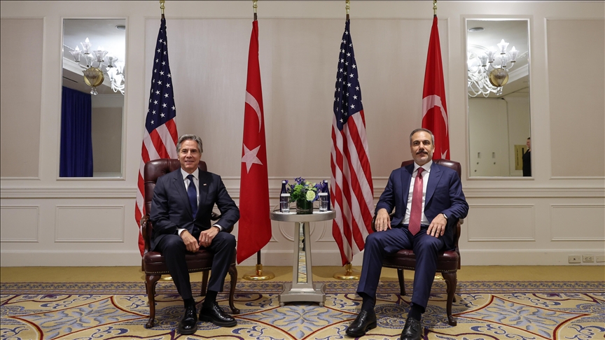 Turkish foreign minister meets with US counterpart in New York Turkish foreign minister meets with US counterpart in New York