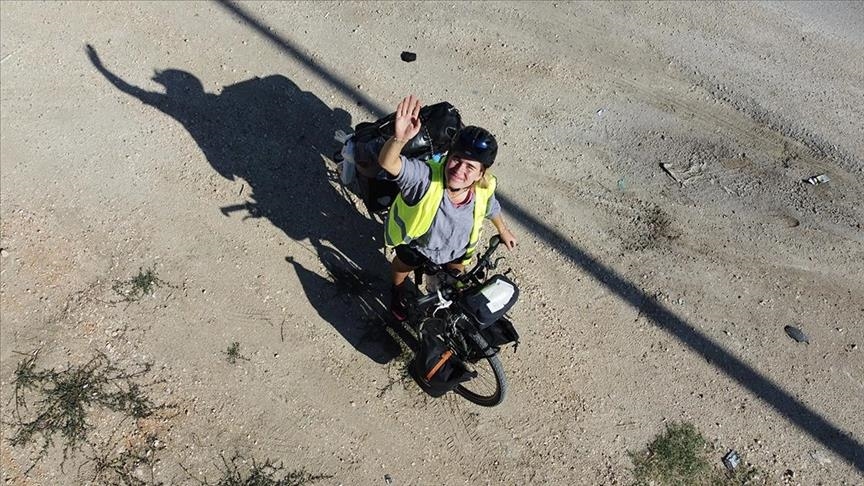 German cyclist headed to New Zealand arrives in Türkiye