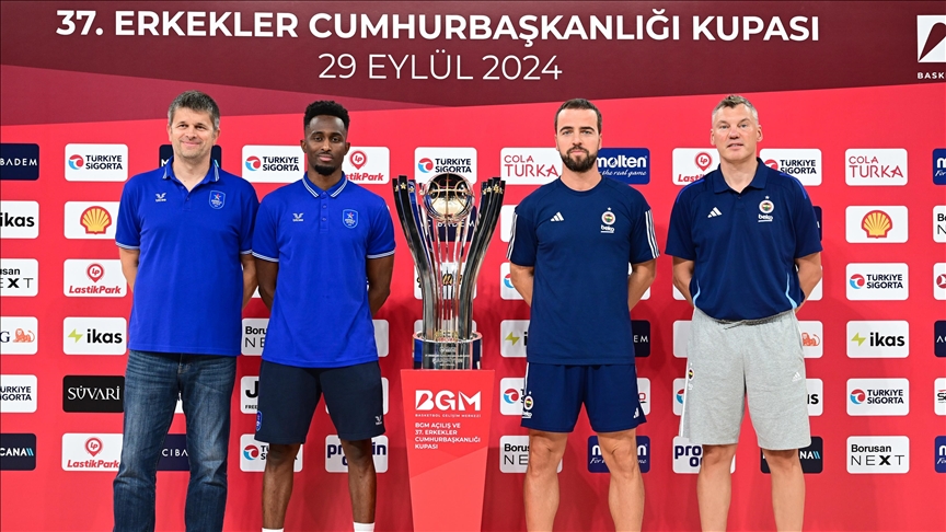 Basketbolda 37. Erkekler Cumhurbaşkanlığı Kupası maçı öncesi basın toplantısı düzenlendi