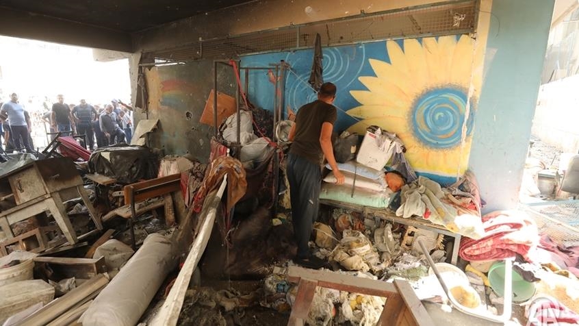 6 Palestinians killed in Israeli airstrike on school in Gaza housing displaced people