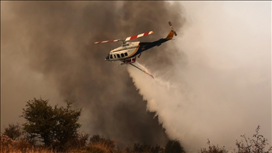 Wildfire in central Greece rages for 3rd day