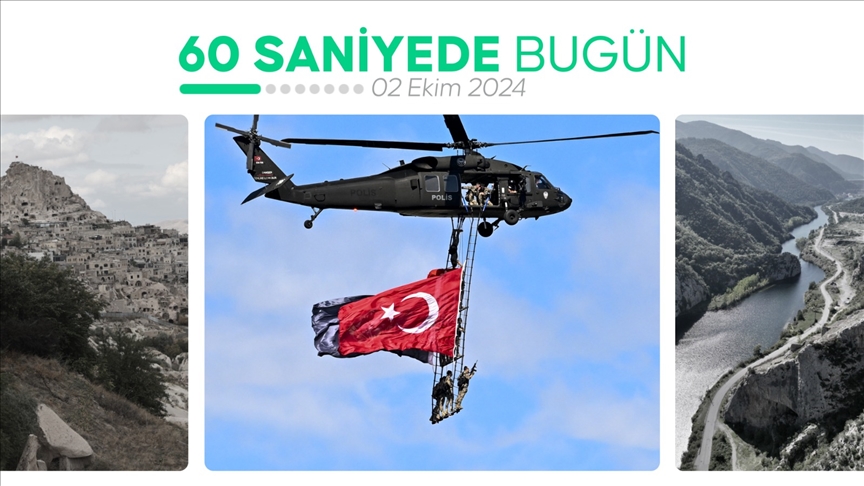 60 saniyede bugün (02 Ekim 2024)