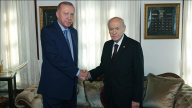 Cumhurbaşkanı Erdoğan, MHP Genel Başkanı Bahçeli ile görüştü 