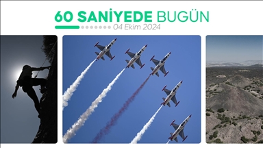 60 saniyede bugün (04 Ekim 2024)