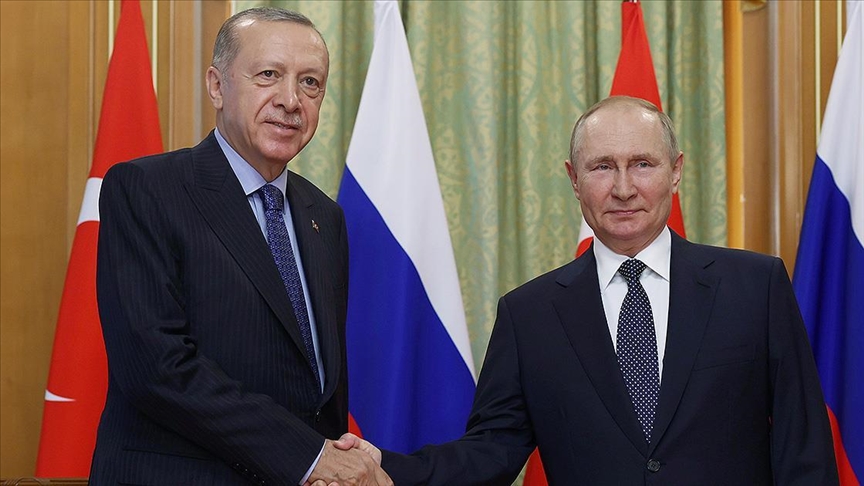 Turkish president, Russian counterpart discuss bilateral ties