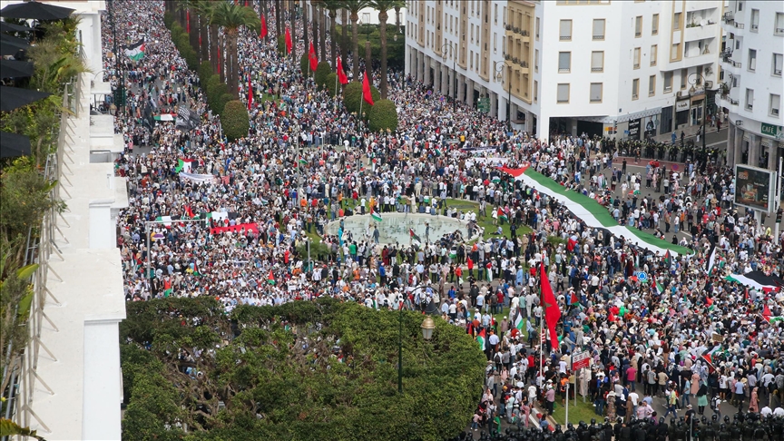 عام على الإبادة.. شوارع المغرب تنبض دعما لفلسطين (تقرير)