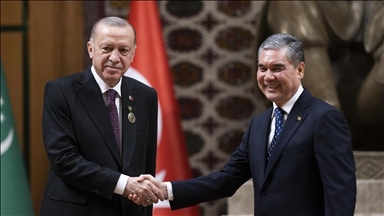 Turkish president, head of People's Council of Turkmenistan discuss bilateral ties