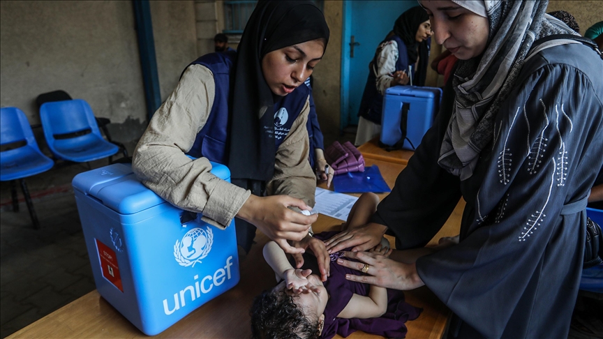 2nd round of polio vaccinations in Gaza set to start on Oct. 14: UNICEF
