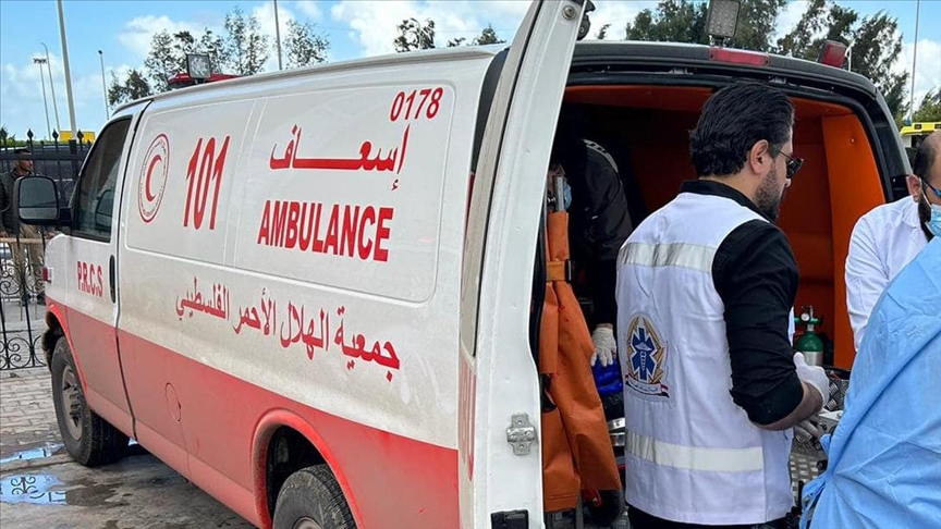 Red Crescent ambulances in northern Gaza out of service due to lack of fuel