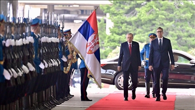 Beograd: Erdogan dočekan uz najviše počasti ispred Palate Srbija