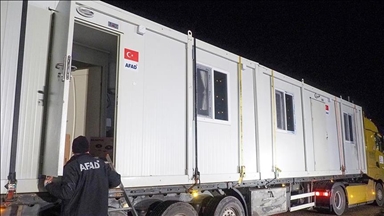 Container homes from Türkiye arrive in flood-hit region of Bosnia