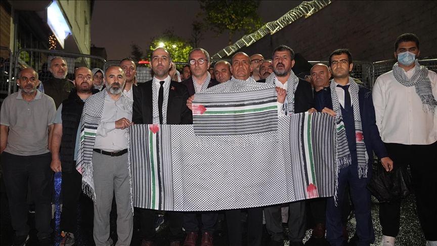 Protest against US support for Israel held in Istanbul