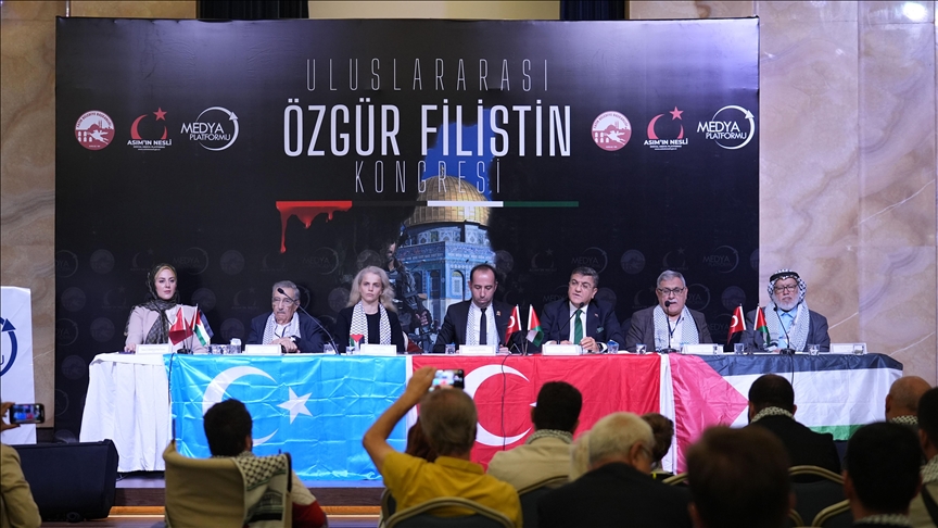 İstanbul'daki "Uluslararası Özgür Filistin Kongresi"nde Filistin direnişinin önemi vurgulandı