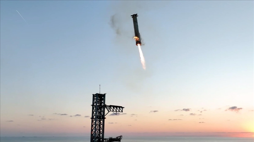 Ракета-носитель Starship успешно приземлилась после пятого испытательного полета