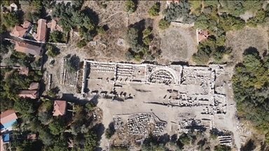 Restoration of 2,200-year-old gymnasium in ancient Turkish city of Stratonikeia continues