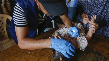 2nd phase of polio vaccination campaign begins in Gaza