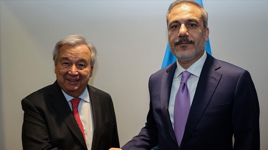 Dışişleri Bakanı Fidan, BM Genel Sekreteri Guterres ile görüştü