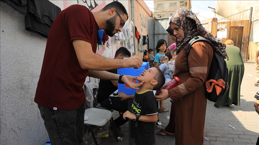 Over 181,000 children vaccinated in 2nd round of polio campaign in central Gaza: WHO chief