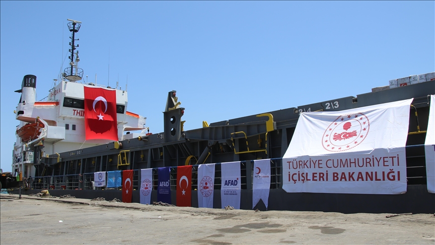 Somalia receives 3,000 tons of aid from Türkiye