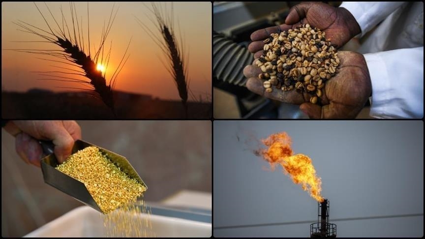 Commodity prices down except for precious metals and coffee