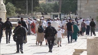 Hundreds of Israelis storm Jerusalem’s Al-Aqsa complex to celebrate Sukkot