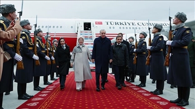 Turkish president arrives in Russian city Kazan to attend BRICS summit