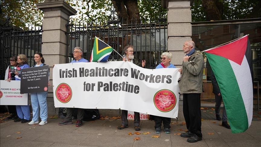 Ireland protesters demand ban on trade with Israeli settlements