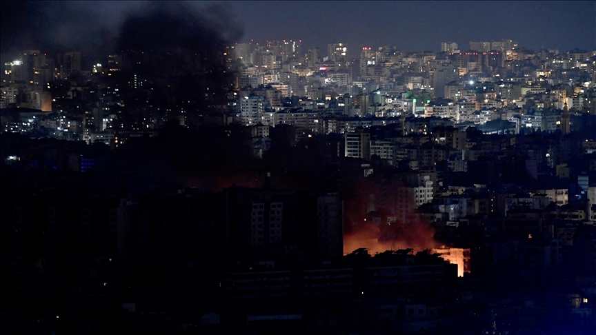 Israeli army targets southern Beirut with fresh airstrikes Israeli army targets southern Beirut with fresh airstrikes